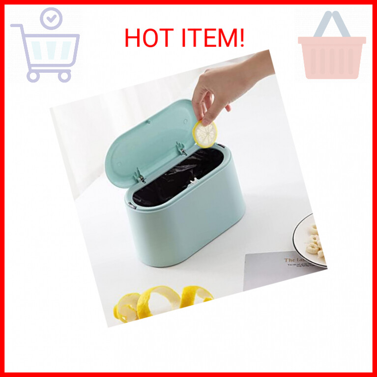 150 Counts / 5 Rolls Mini Trash Bags for Mini Trash Can - MONGTINGLU 0.5 Gal Gar