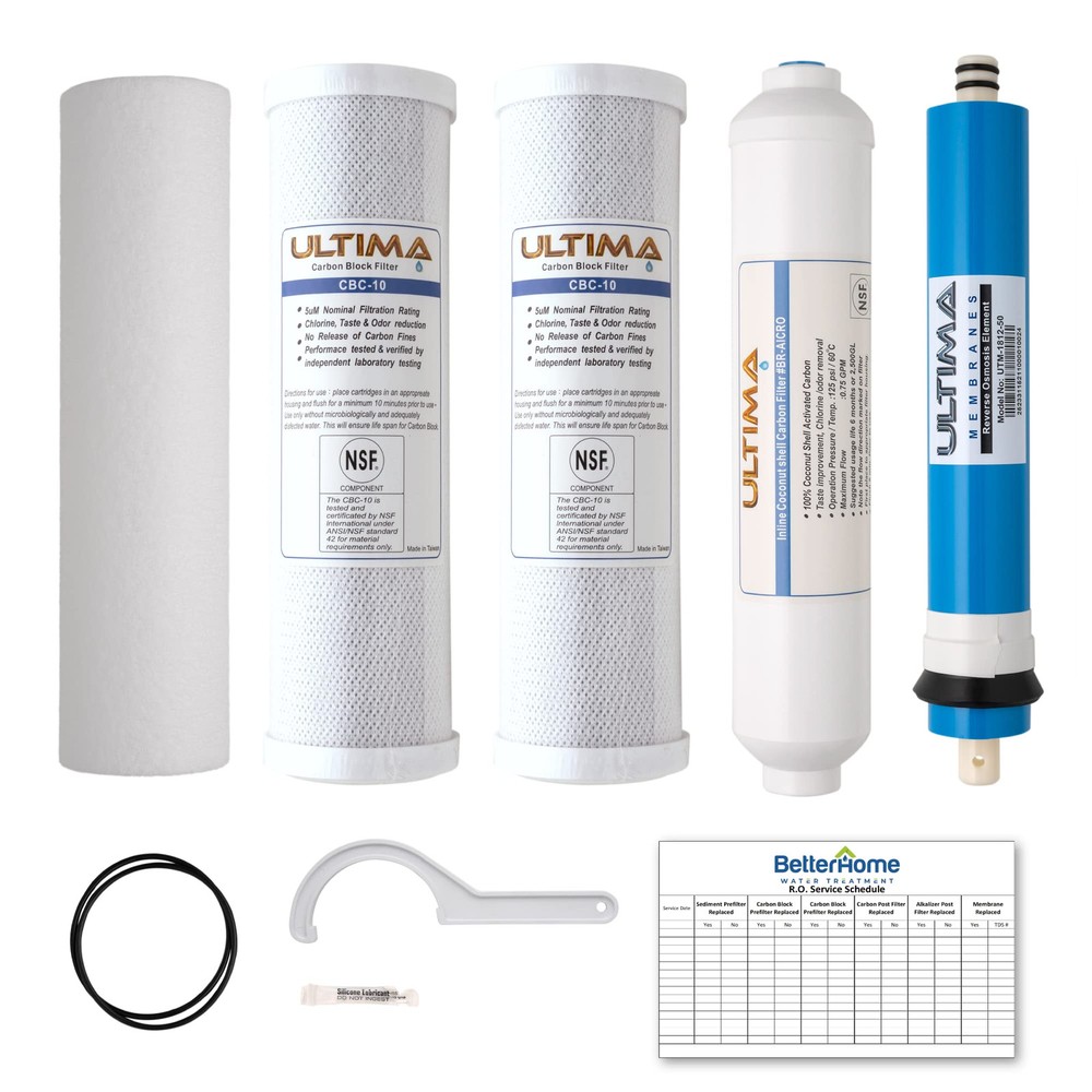 Ultima 7/VII 5 stage Uinversal Under Sink Water Filter System Replacement Car...