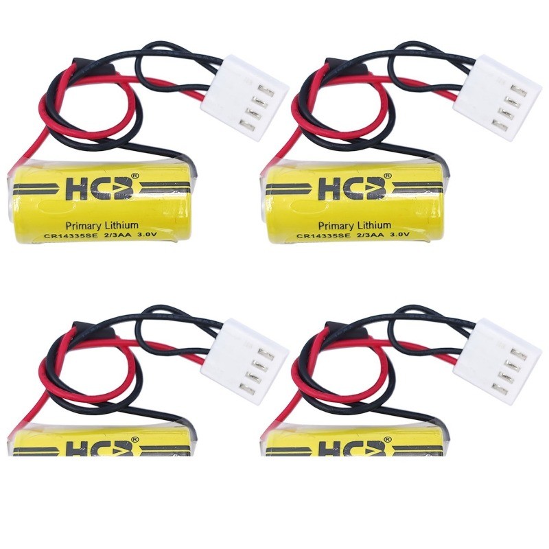 4x CR14335SE 2/3AA 3V 1100mAh Battery for PLC Injection Molding Machine Battery