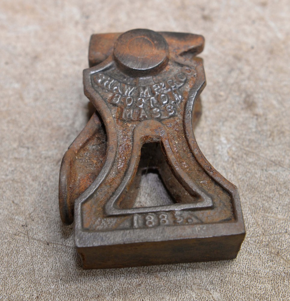 Rare Shaw's Self Locking clamp patent 1885 Boston MA collectible antique tool