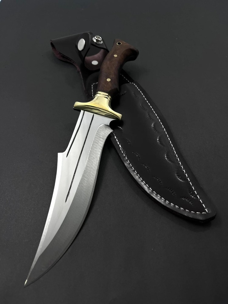Custom Handmade Carbon Steel Blade Survival Bowie Knife | Hunting Knife Camping