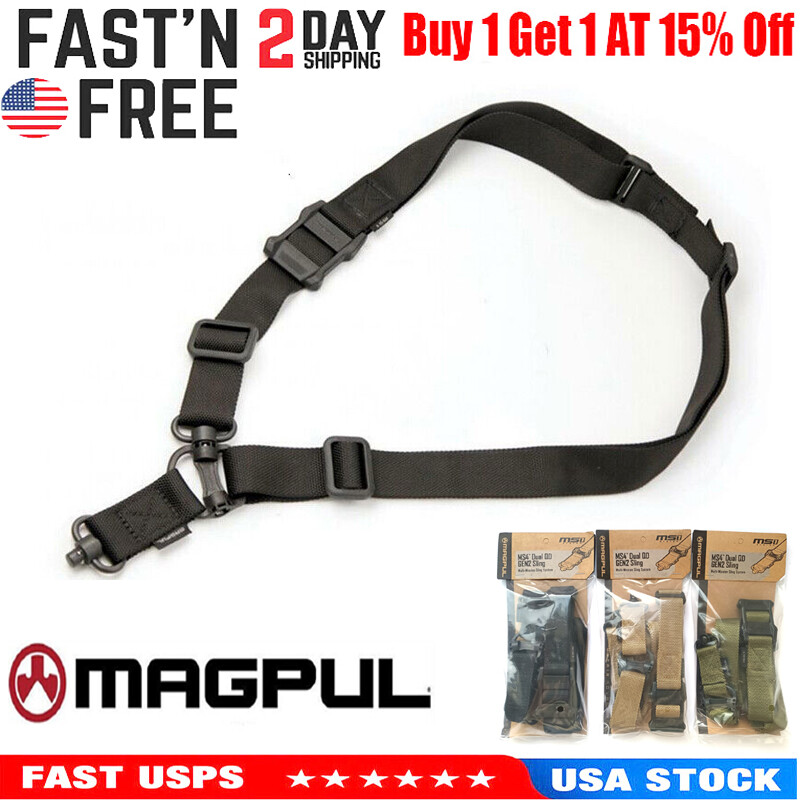 Magpul MS4 DUAL QD Multi-Mission 2 Point Sling MAG518-Black - Coyote- Ranger USA
