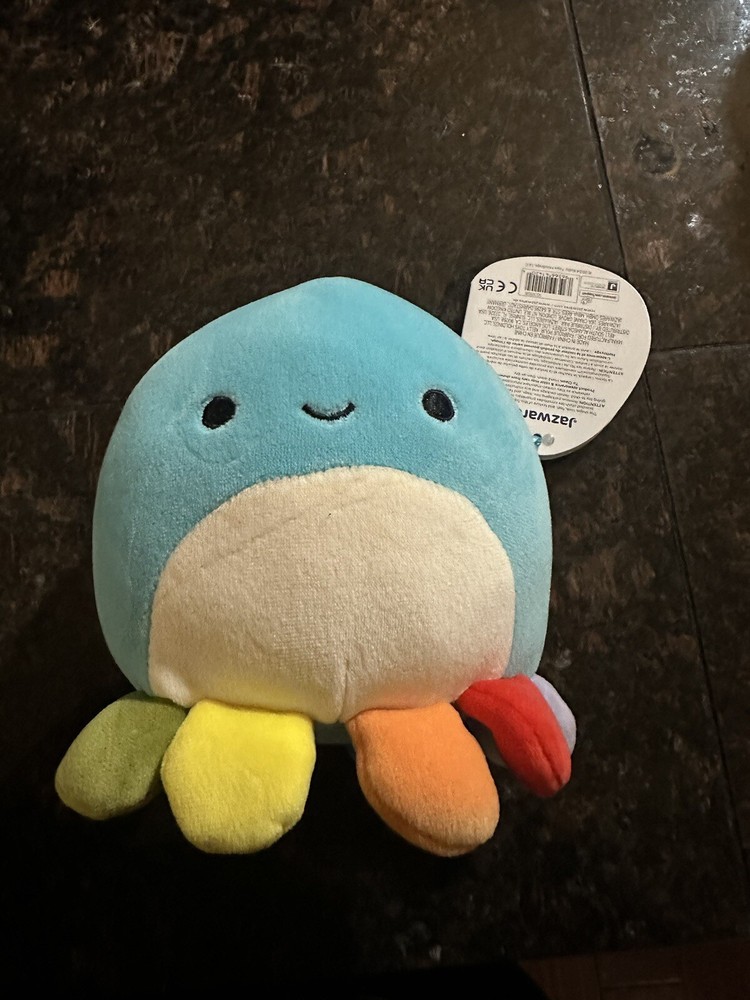 Squishmallows 8-Inch Abby Pink Octopus Soft Plush Toy