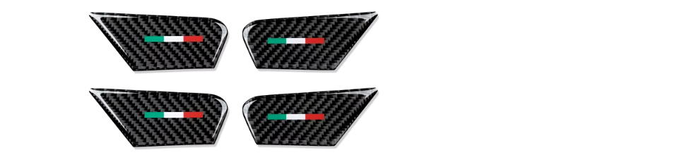 For Alfa  952 stelvio 949 door inner bowl carbon fiber sticker door handle Itali