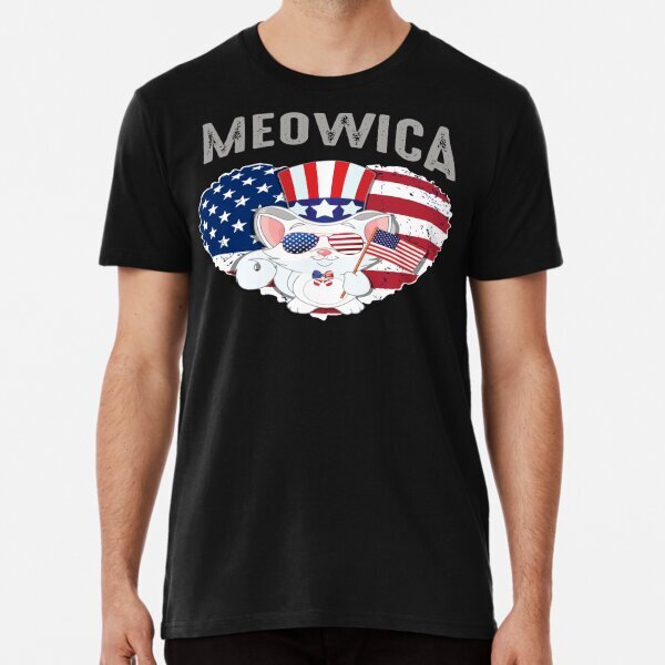 Meowica Premium Best Design Gift Ideal For Cat Lovers T-Shirt S-5XL