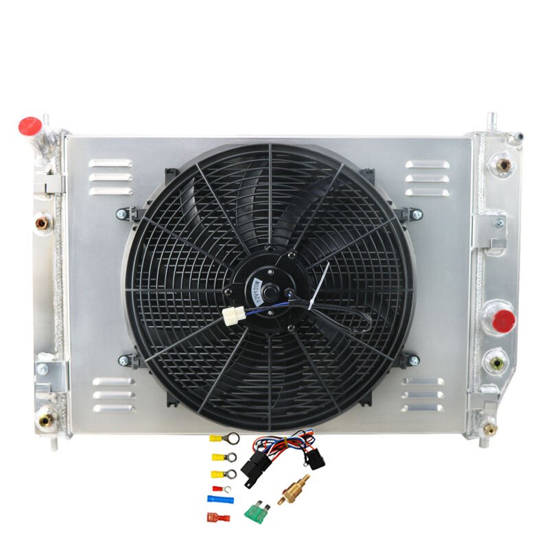 3 Rows Radiator+Shroud Fan fit 2005-2013 Chevrolet Corvette C6 6.0/6.2/7.0L V8