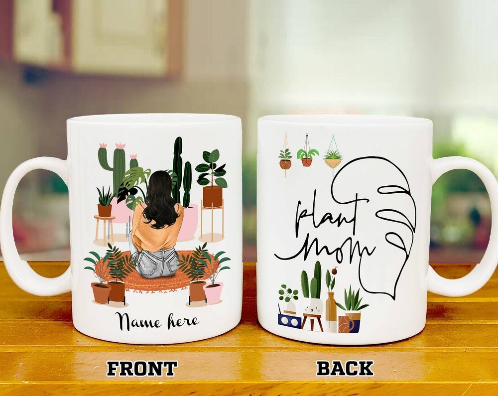 Mother S Day Gift For Mom Mother Grandma Custom Plant Mom Mug Personalised Gift