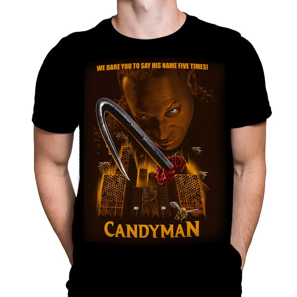 Halloween T-Shirt Horror Slasher - CANDYMAN  - Black T-Shirt - Sizes S - 4XL