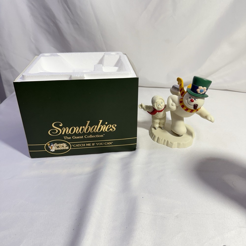 Retired Dept 56 Snowbabies Frosty the Snowman Catch Me If You Can Figurine 69912