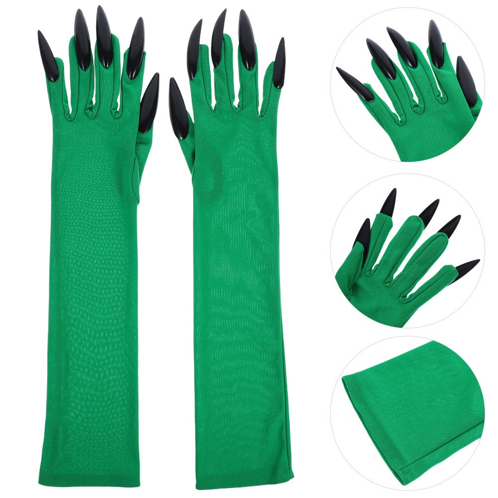 Zombie Claw Gloves for Long Nails Cosplay Costume Accessory