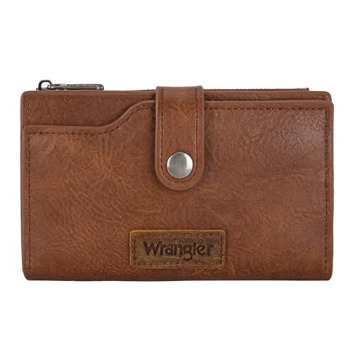 Women's Wrangler Bifold Wallet with Zipper Pocket & Card Holder
