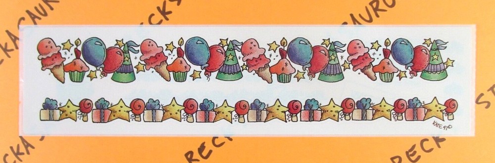 Birthday Party Sticker Strips Provo Craft