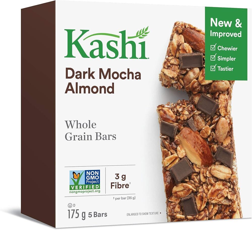 Kashi, Chewy Granola, Dark Mocha Almond Snack Bars, 175g/6.17oz., 5ct, {Impor...