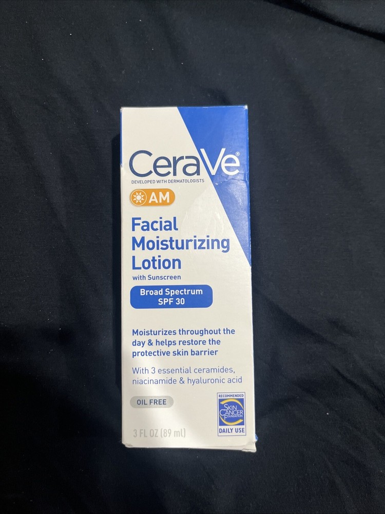 CeraVe AM Facial Moisturizing Lotion with SPF 30 – 3 fl oz (89mL)