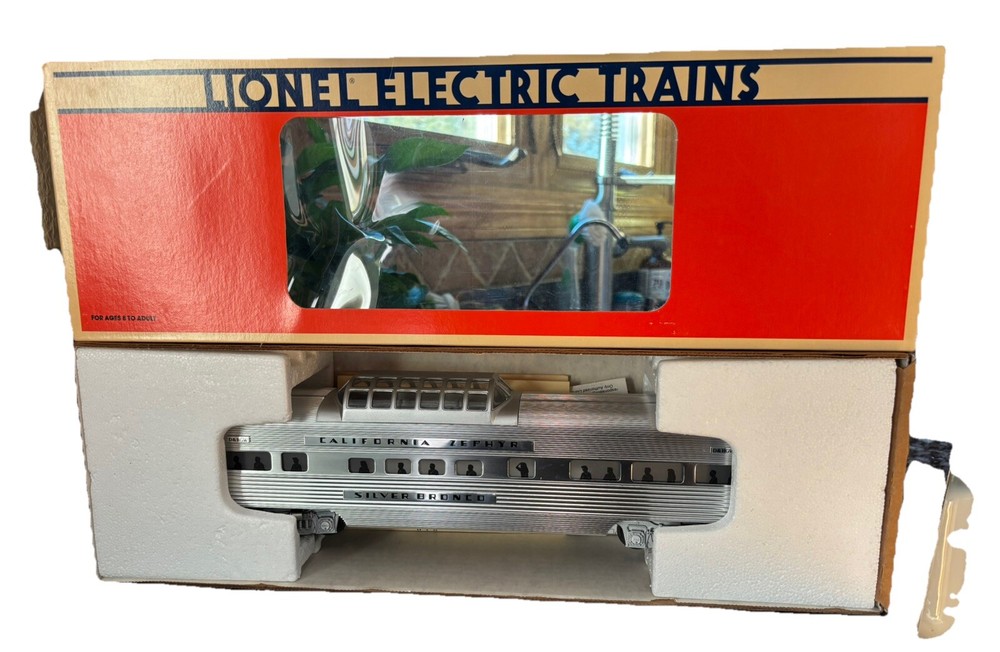 LIONEL Electric Train California Zephyr Silver Bronco D& RGW 6-19123