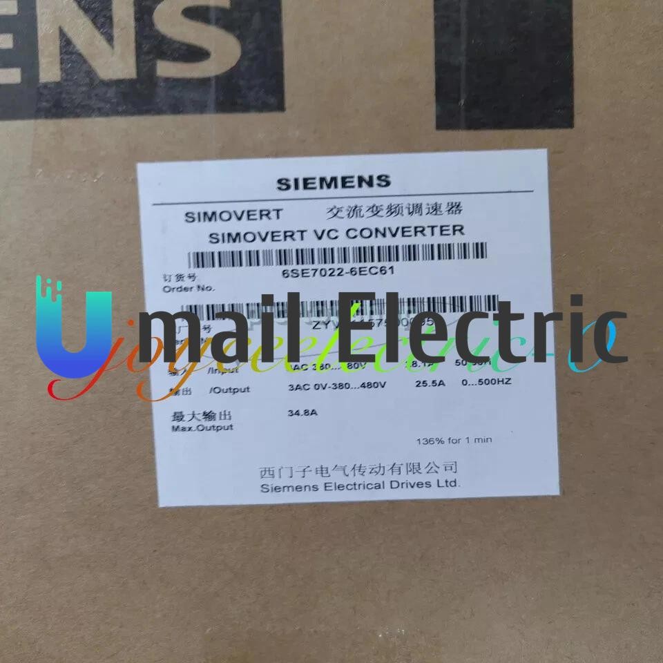 Brand New 1pcs Siemens 6SE7022-6EC61 Expedited Shipping 1-Year Warranty!