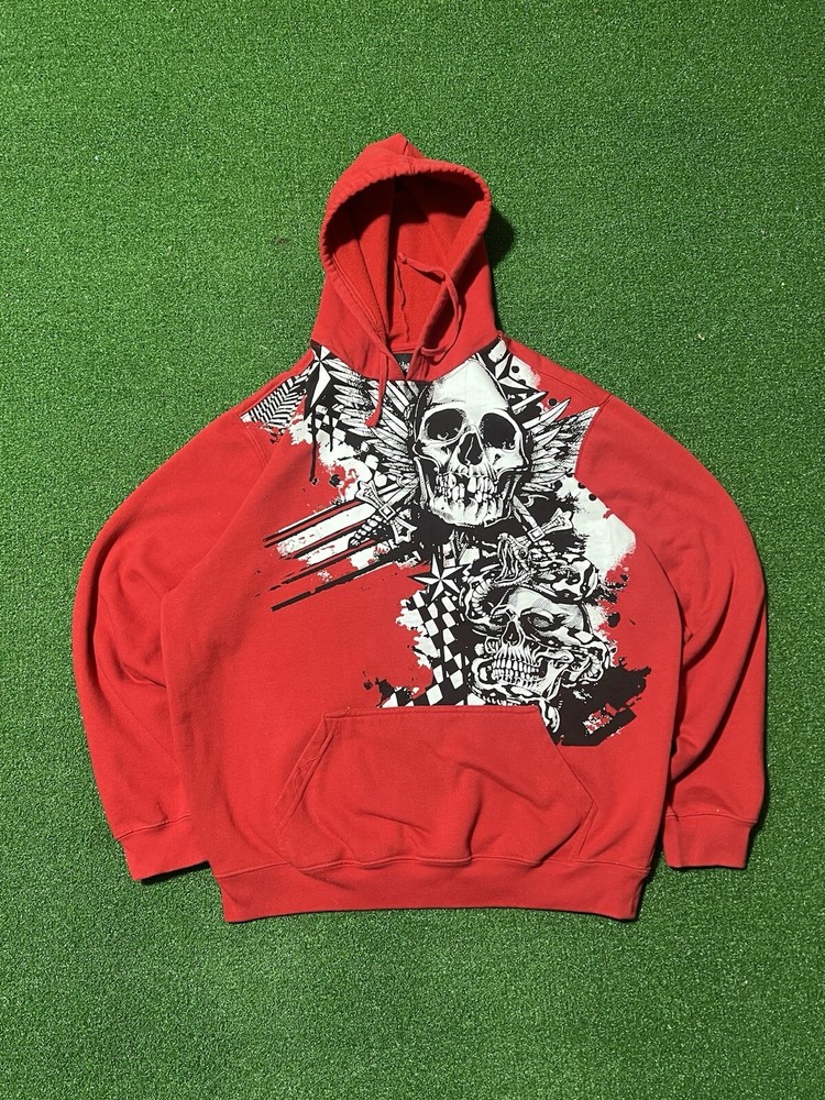 Vintage 90s Y2K Hybrid Apparel Graphic Emo Grunge MMA Elite Style Hoodie