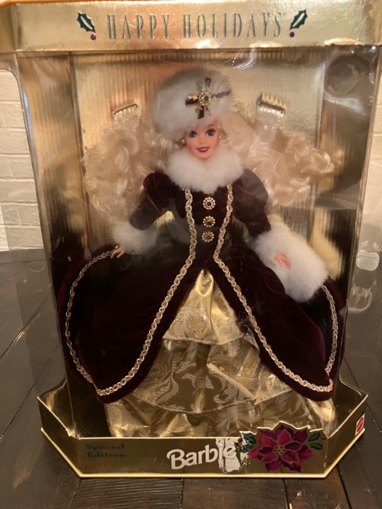 1996 HAPPY HOLIDAYS BARBIE DOLL SPECIAL EDITION MATTEL MIB  (15646) CHRISTMAS !