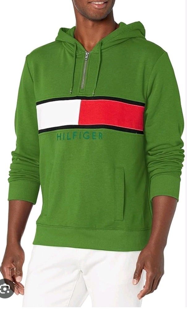 NWT Mens Tommy Hilfiger Fleece Pullover Sweatshirt Hoodie XXXL