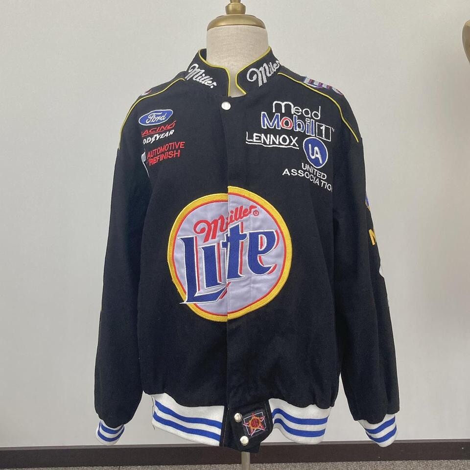 Vintage Miller Lite NASCAR jacket by JH Designs Rusty Wallace size L