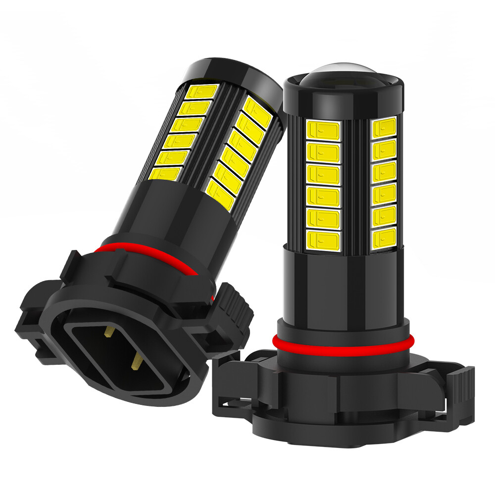 2x 2000Lm White PSX24W 2504 LED Bulbs Fog Driving Light Lamps 5630SMD Waterproof