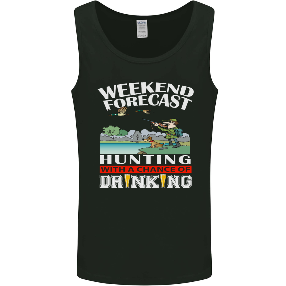 Hunting Weekend Alcohol Beer Funny Hunter Mens Vest Tank Top