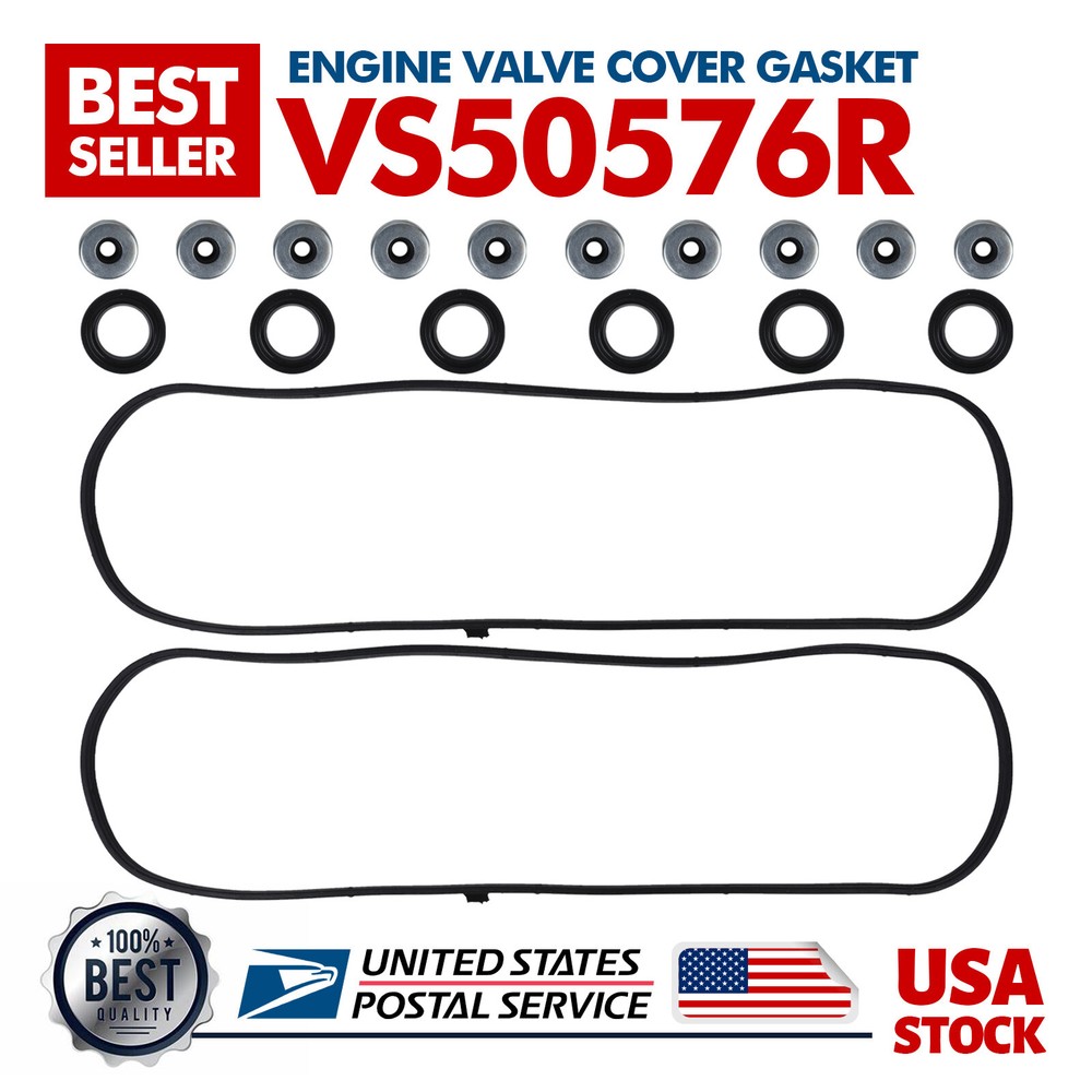 For Honda Acura 3.0L 3.2L 3.5L Valve Cover Gasket Set w/Grommets&Spark Plug Seal