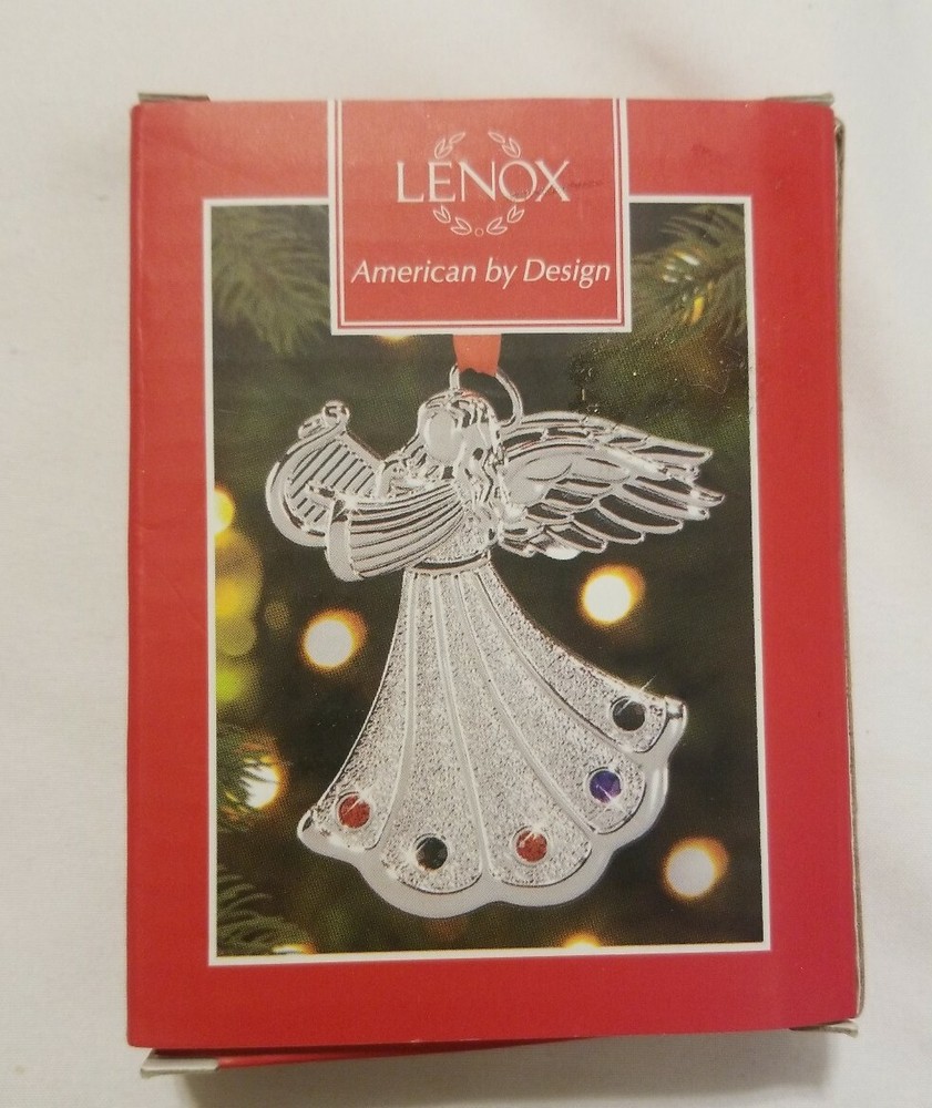 Lenox Seasonal Gems “ Angel ” Metal Ornament American by Design-image