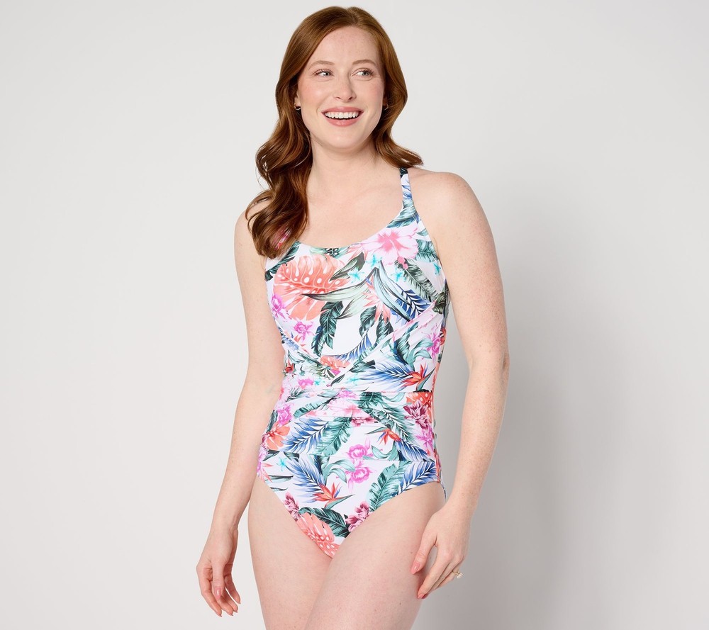 Jantzen Women's Swimsuit Sz 16 Lingerie Mio -Piece Multi-colored A642637