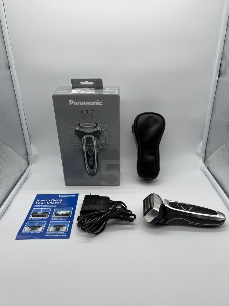 Panasonic ARC 5 Electric Rechargeable Razor - 5-Blade Cordless Shaver ES-LV65-S