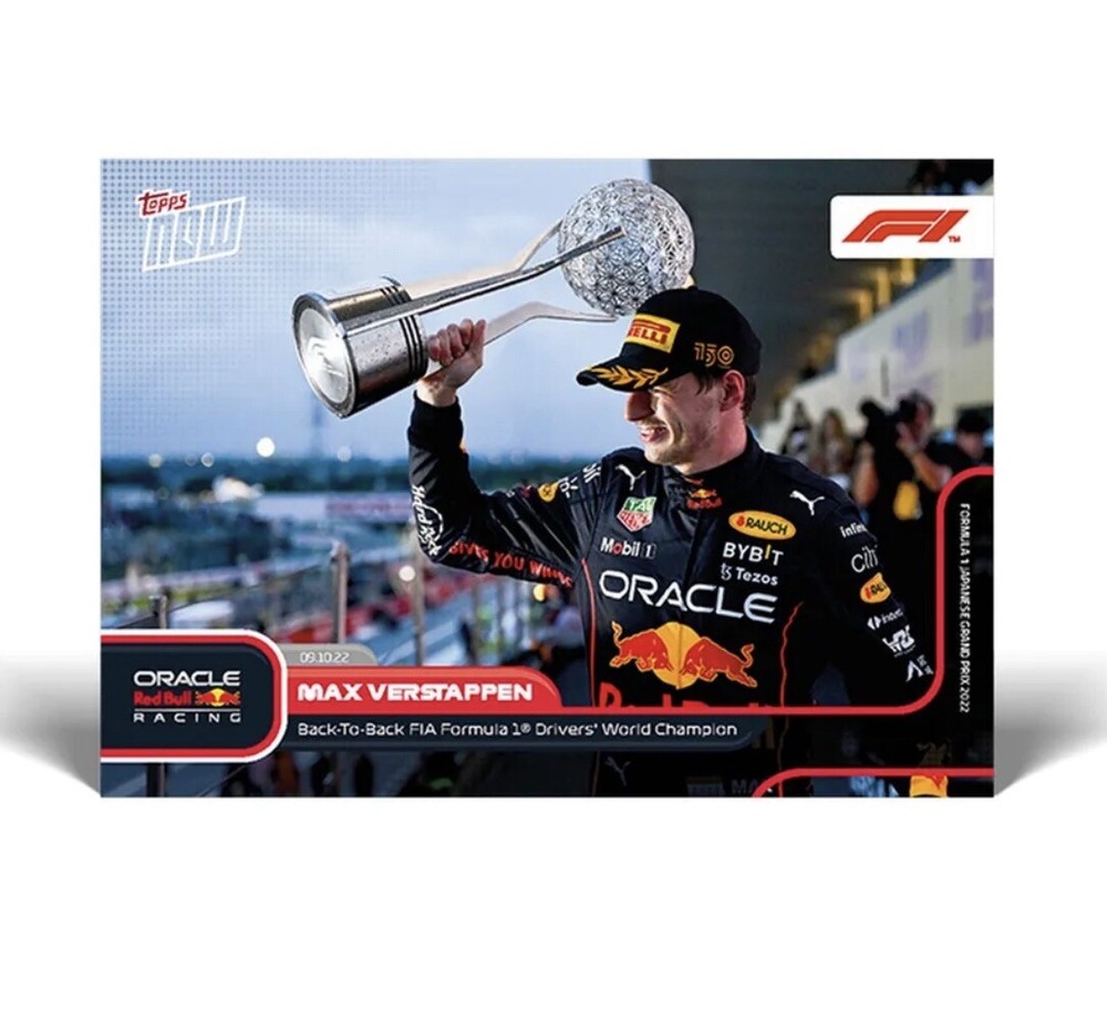 Presale TOPPS NOW F1 Back-To-Back World Champion Max Verstappen #63-image
