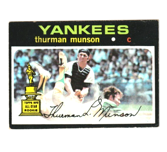THURMAN MUNSON - 1971 TOPPS - #5 EX/MT - HARD TO FIND A 1971 MUNSON IN EX SHAPE!