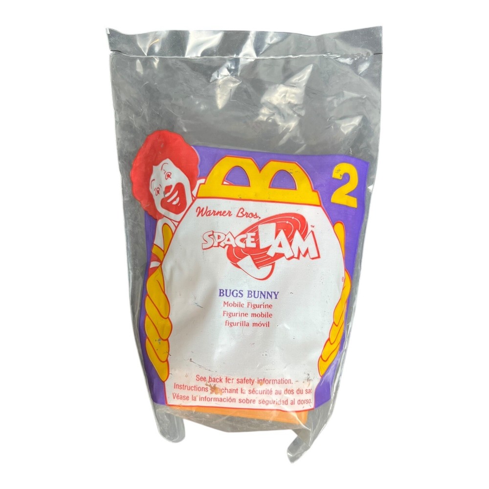 Vintage NIP-1996 McDonald's Space Jam Looney Tunes Happy Meal Toy #2 Bugs Bunny