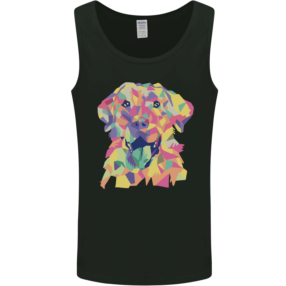 Abstract Labrador Dog Mens Vest Tank Top