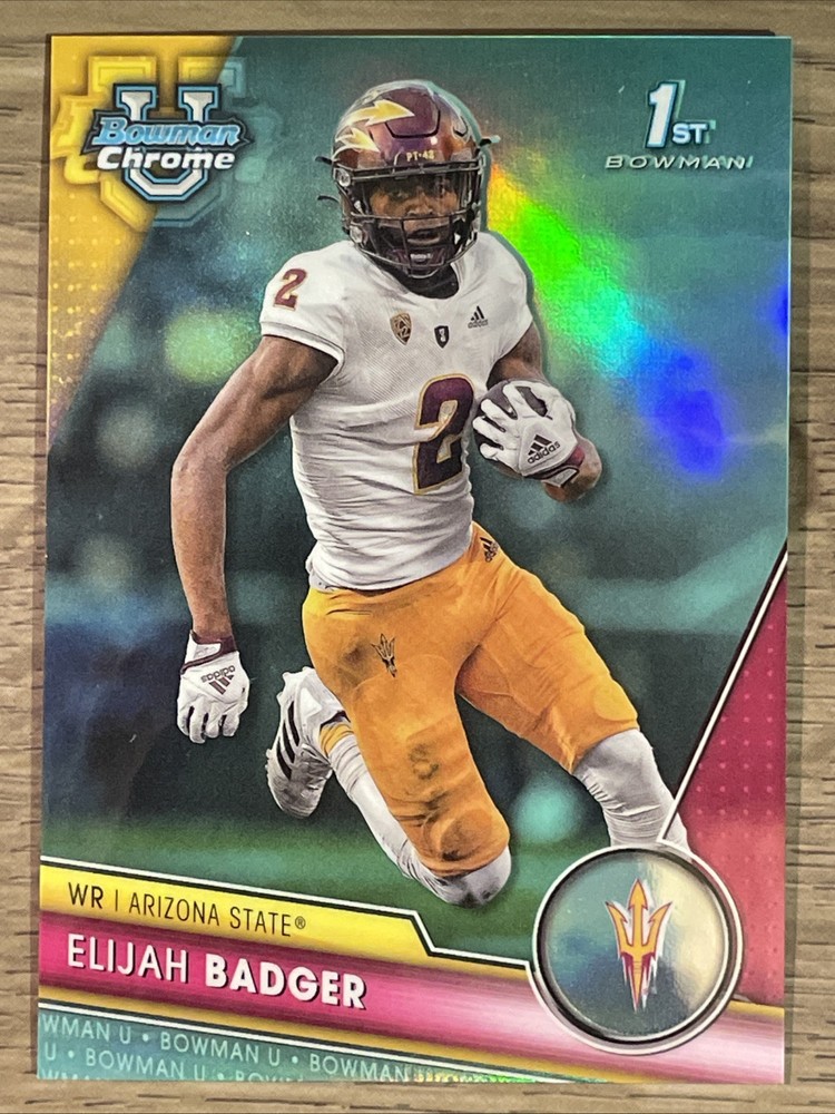 2023 Bowman Chrome University Aqua #11 Elijah Badger /299
