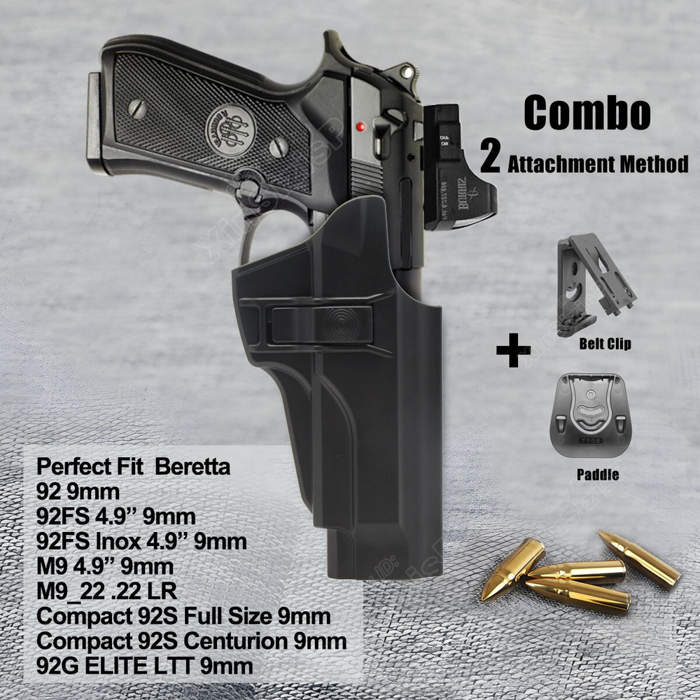 92 Holster For Beretta 92 92FS Holster 92FS Inox M9_22 M9 Taurus PT92 9mm 40 OWB