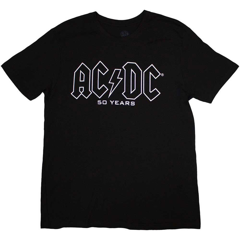 AC/DC Fifty Years Band Logo History T Shirt