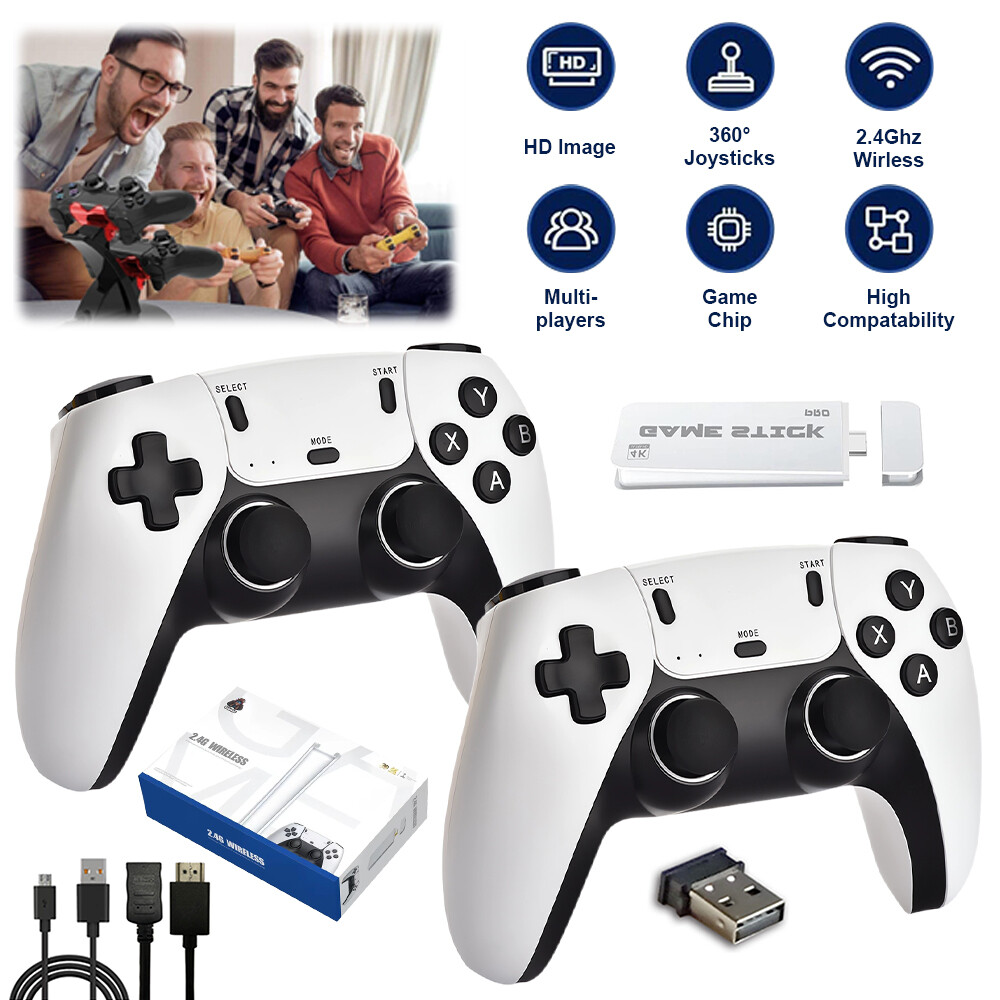 M15 40000+ 4K HDMI TV Video Game Stick Retro Gaming Console 2Wireless Controller