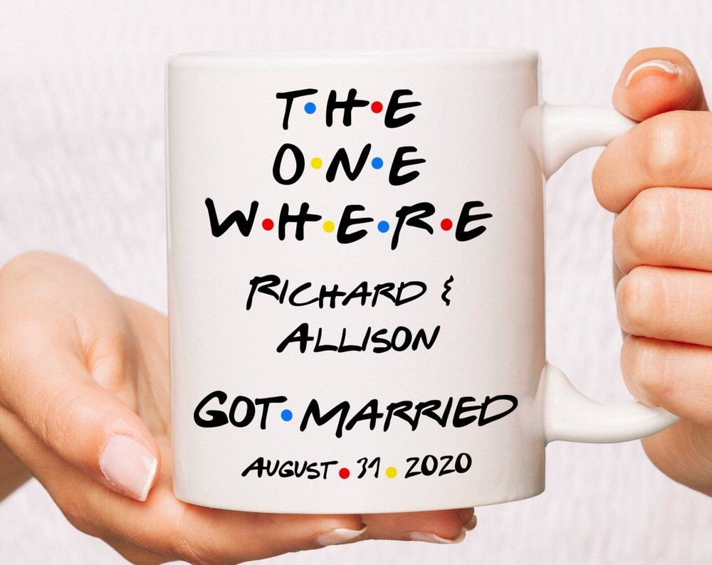 Customized Wedding Personalized Wedding The One Where Wedding Date Mug Custom