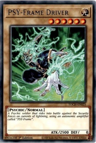 PSY-Frame Driver 1st Edition Rare Heavily Played TOCH-EN025