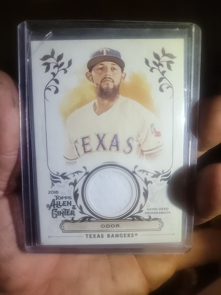 2018 Topps Allen & Ginter Rougned Odor Fsra-ro Jersey card