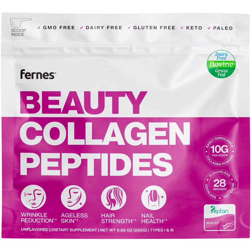 Hydrolyzed Collagen Peptides Supplement Powder for Women & Men - Ageless Skin...