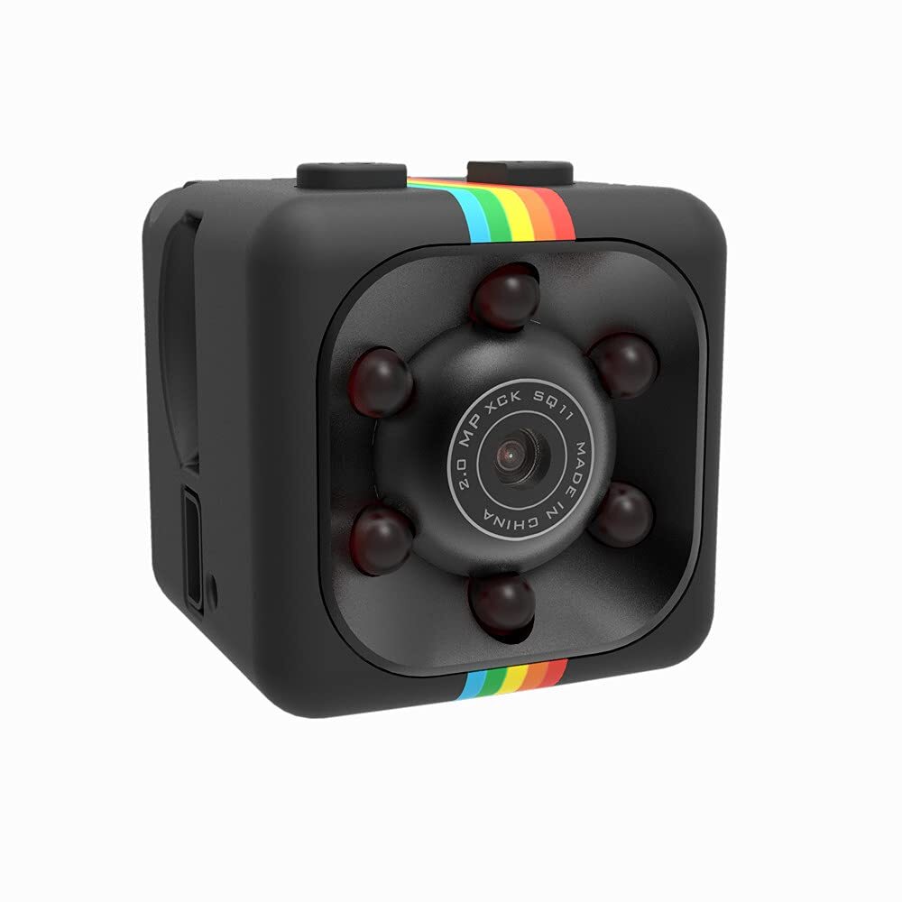 , Portable Tiny Rechargeable Battery Powered HD 1080P Mini , Night Vision Mot...