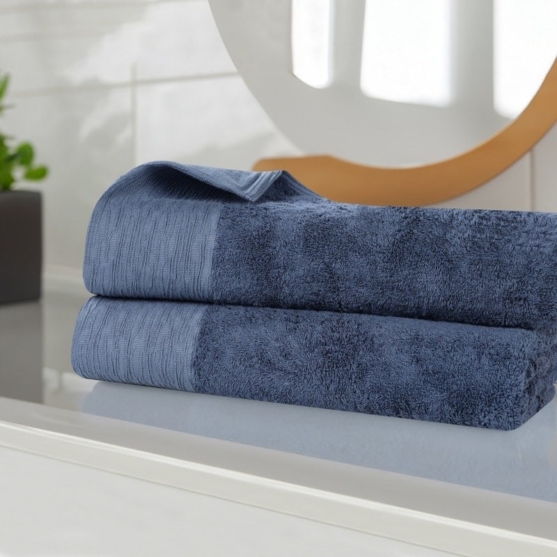 Superior Bamboo Rayon Cotton Blend Bath Sheet Soft Absorbent Luxury Towel