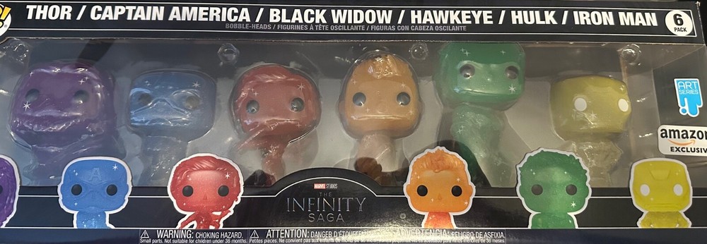 Funko POP ART SERIES Marvel Avengers Infinity Saga 6-Pack Amazon Exclusive