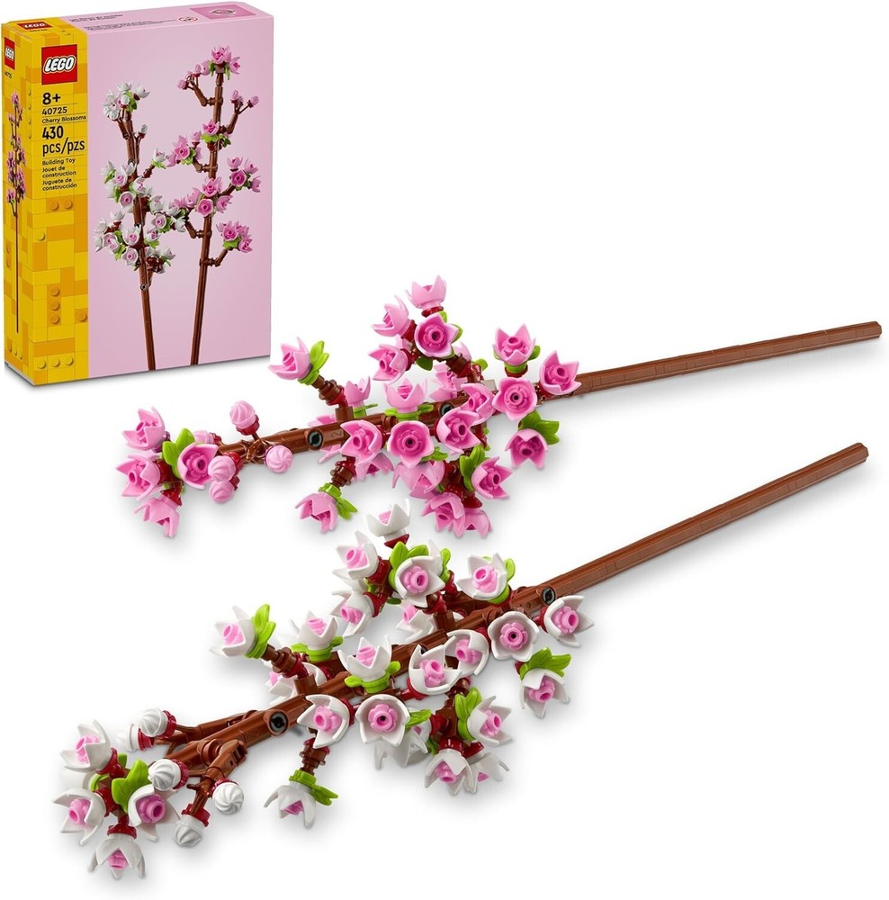 LEGO Cherry Blossom Building Set for Kids Ages 8 and Up 40725