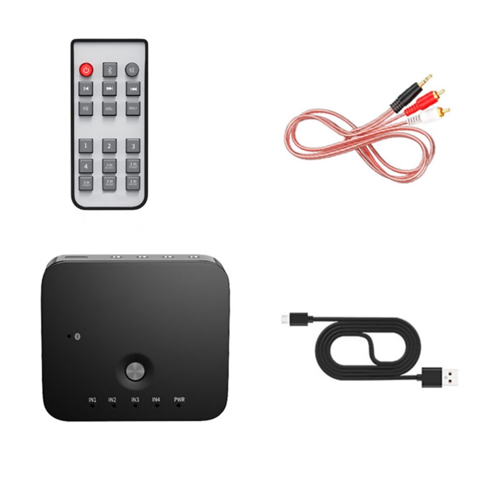 3.5mm Audio Switch Box with Bluetooth Receiver for Laptop Remote Control
