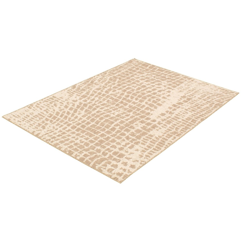 Sisal Safari Indoor Outdoor Rug in Taupe Champagne 3x5 Feet by ECARPETGALLERY