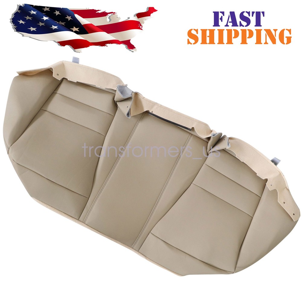 2008 to 2012 Fit For Honda Accord Rear Bench Side Bottom Leather Seat Cover Tan