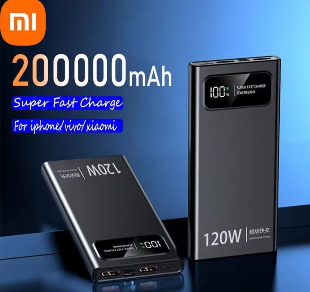 Power Bank Xiaomi 200000mAh 120W